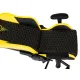 Кресло игровое Knight Neon черный/желтый соты эко.кожа с подголов. крестов. металл. Фото товара с разных ракурсов.