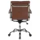 Кресло бюрократ CH-993 Low (Коричневое). Фото товара с разных ракурсов.