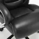 Кресло из натуральной кожи  PREMIUM "Pride HD-100", НАГРУЗКА до 250 кг, черное. Фото товара с разных ракурсов.