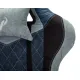 Кресло игровое геймерское Бюрократ VIKING 7 KNIGHT BL FABRIC синий текстиль/эко.кожа крестовина металл. Фото товара с разных ракурсов.